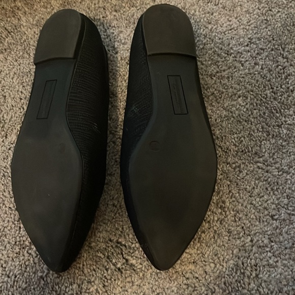 Christian Siriano Womens Gigi Black Pointed Toe Solid Size 7.5W Ballet Flat Shoe - Picture 4 of 6